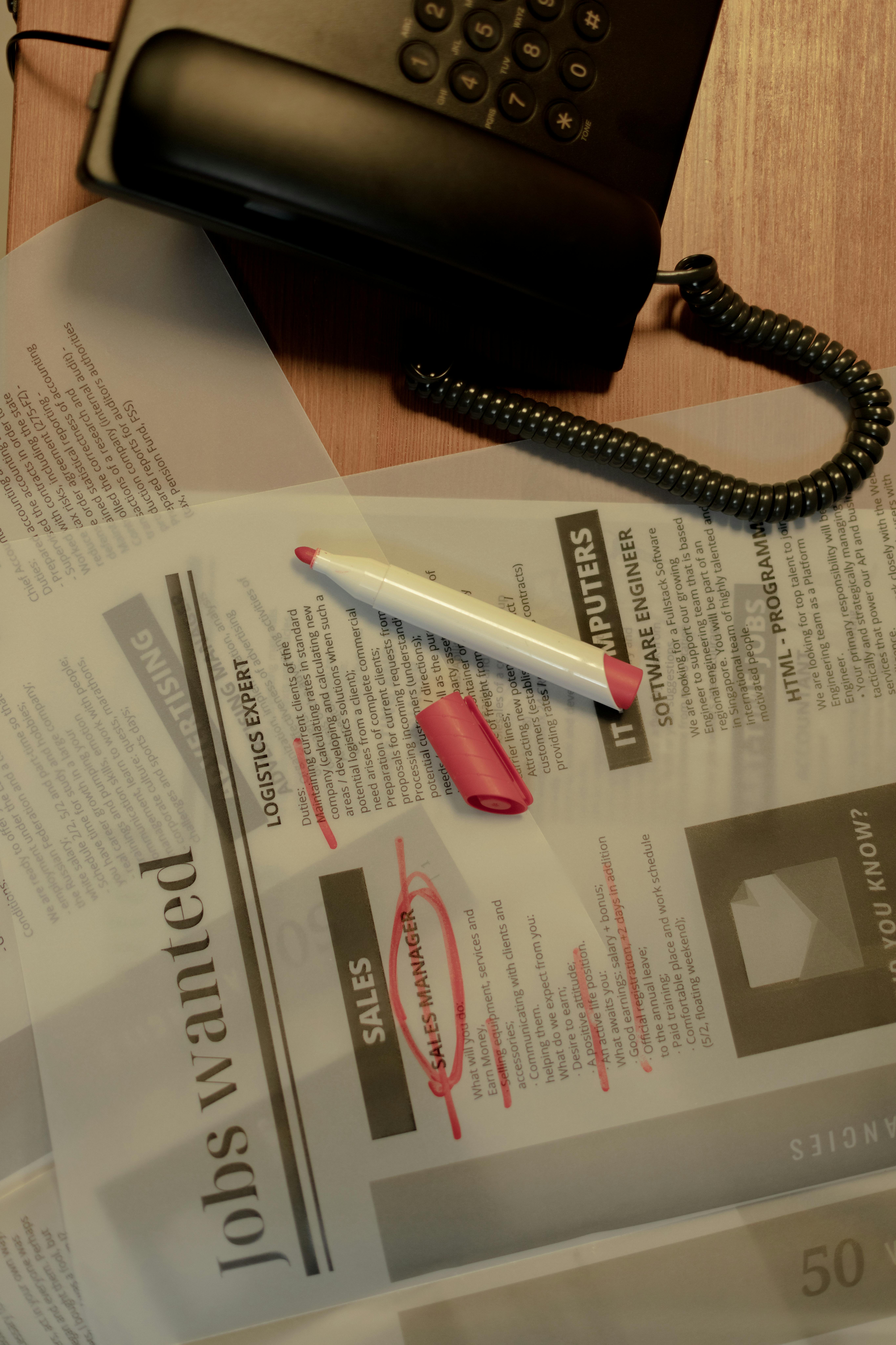 Newspaper with job openings | Source: Pexels