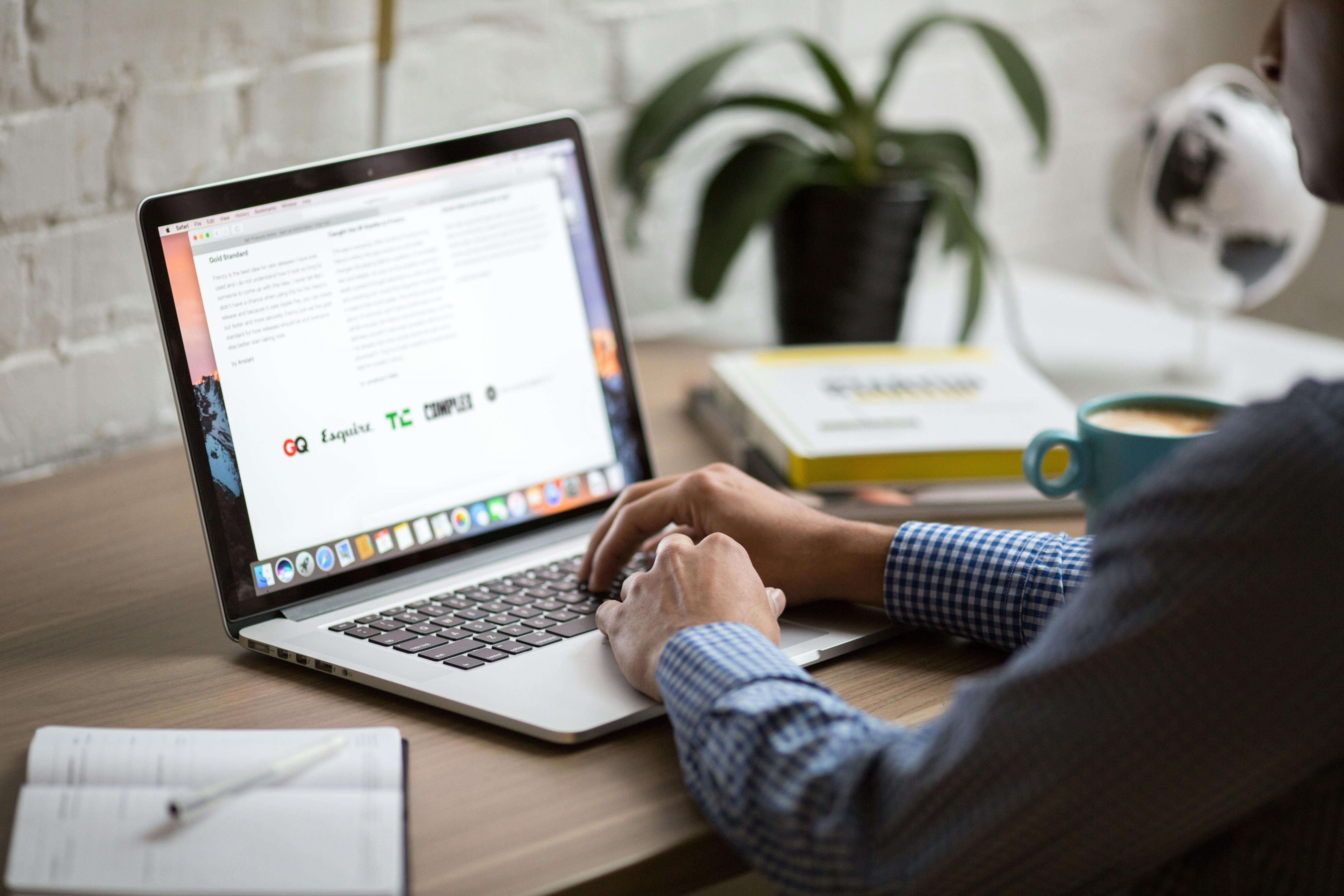 Laptop on the table | Source: Pexels