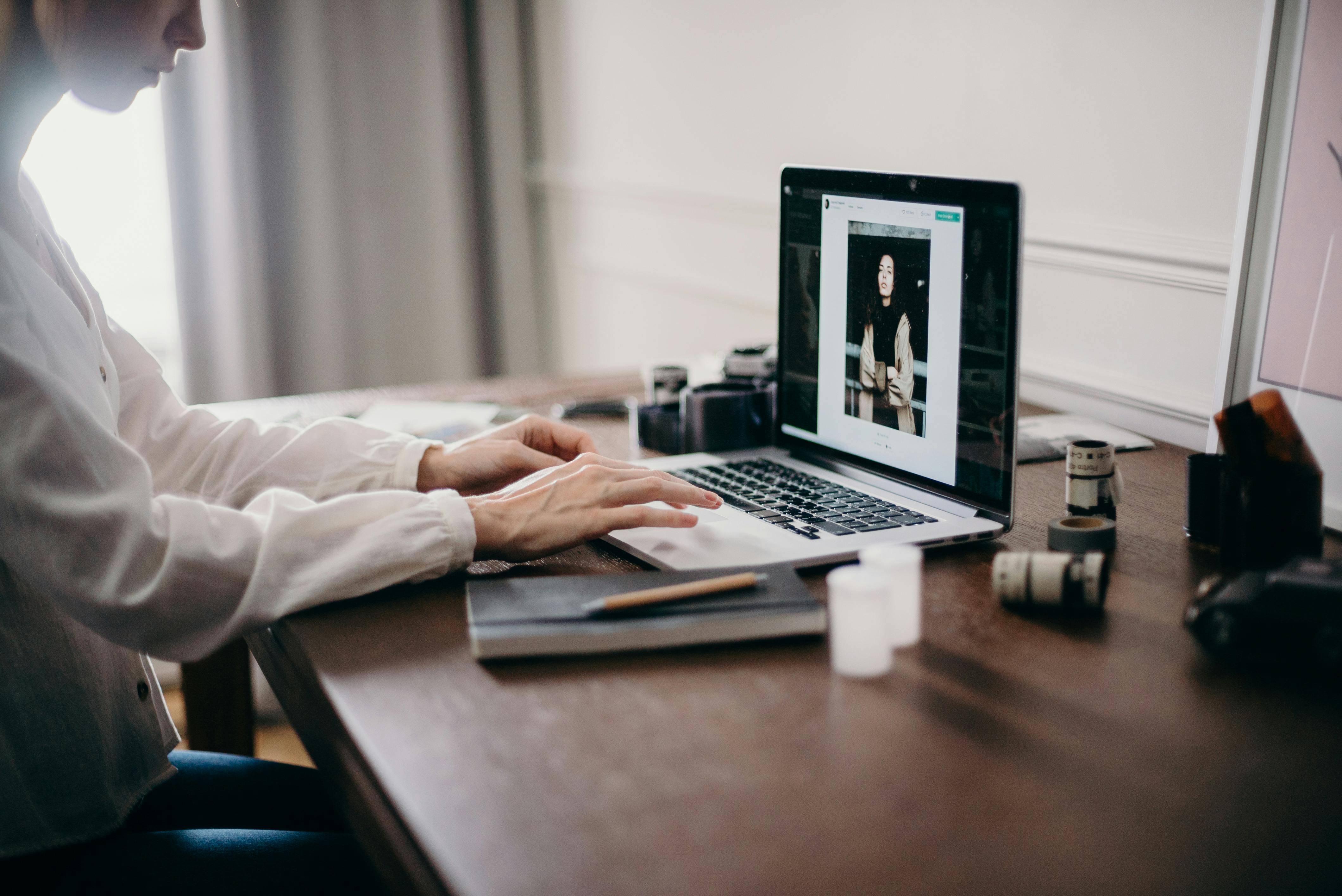 Person working remotely | Source: Pexels